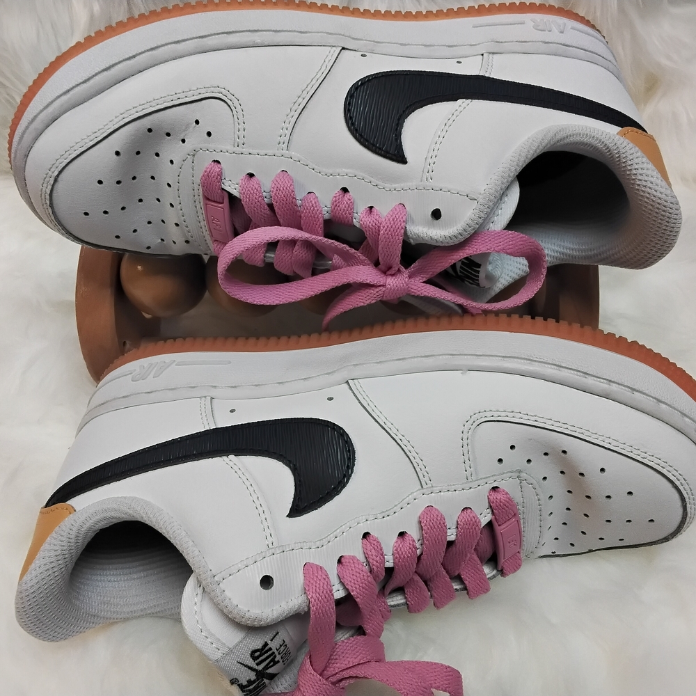 Nike White and Tan Sneakers